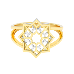 Al Qasr Star Ring In 18K Yellow Gold