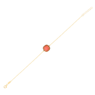 Amelia Sunrise Coloured Mother Of Pearl Bracelet in 18K Yellow Gold 