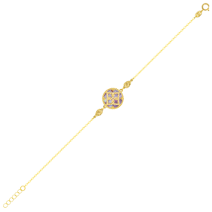 Amelia Versailles Single Motif Bracelet in 18K Yellow Gold
