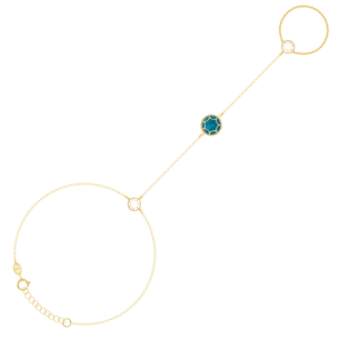 Amelia Roma Panja 18K Yellow Gold Turquoise Coloured Mother Of Peal 