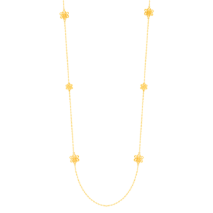 Anmol Floret Tin cup Necklace in 21K Yellow Gold 