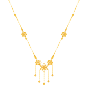 Anmol Floret Festoon Necklace in 21K Yellow Gold 