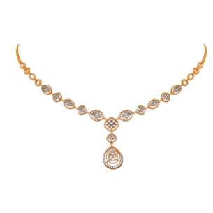 Ananya Diamond Necklace & Earring in 18K Gold