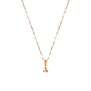 Children's Jewellery Ara Diamond Necklace Rose Gold Earring Three Studs 