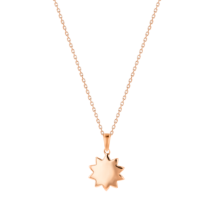 Children's Jewellery Ara Diamond Rose Gold Sunshine Necklace
