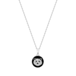 Children's Jewellery Ara Diamond White Gold Panda Necklace