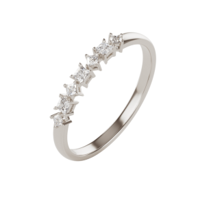 Aerial 18k White Gold Diamond Ring