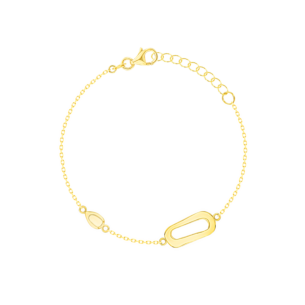 Yellow Gold Clips Bracelet