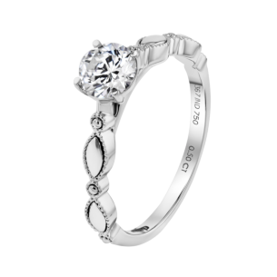 Damas Engagement Round Cut Diamond 0.50 Carat