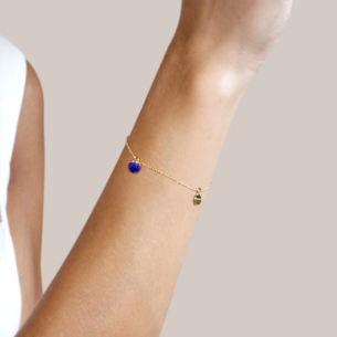 Dome Noble Lapis Lazuli Bracelet 