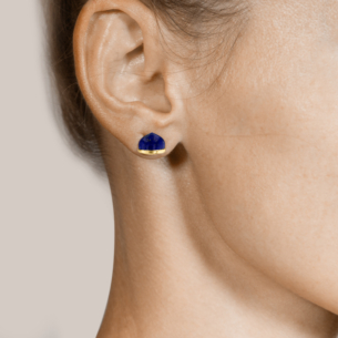 Dome Noble Lapis Lazuli Half-Pair Earring