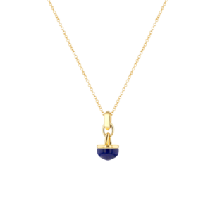 Dome Noble Lapis Lazuli Diamond Necklace