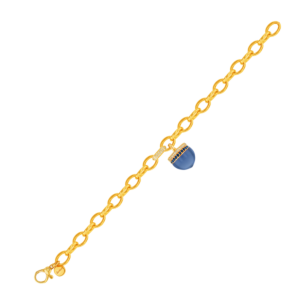 Dome Majesty London Blue Topaz, Sapphire and Diamond Pave Bracelet  