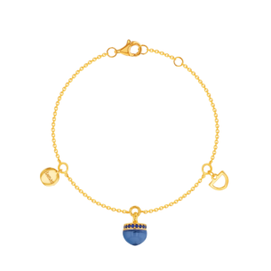 Dome Nobel London Blue Topaz and Sapphire Pave Bracelet  