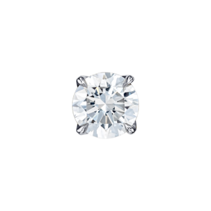 Gaia Solitaire 0.7 Carat Diamond Stud Earrings in 18K White Gold 