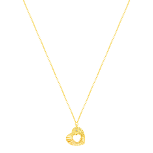 Farfasha Sunkiss Hearts Necklace In 18K Yellow Gold And Studded With Diamonds