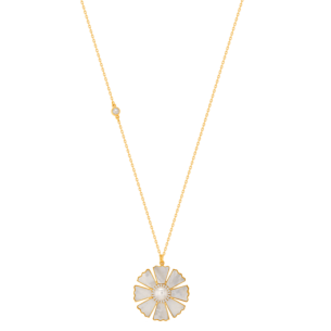 Farfasha Sunkiss Yellow Gold Pendant with Pearl, Mother of Pearl and Diamond