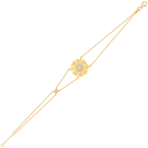 Farfasha Sunkiss Yellow Gold Bracelet with Pearl and Diamond
