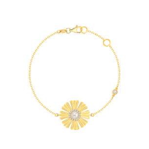 Farfasha Sunkiss Yellow Gold Bracelet with Pearl and Diamond