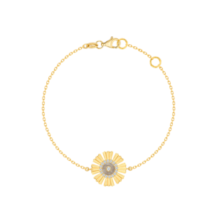 Farfasha Sunkiss Yellow Gold Bracelet with Mother of Pearl and Diamond