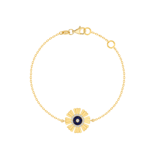 Farfasha Sunkiss Yellow Gold Bracelet with Lapis Lazuli and Diamond