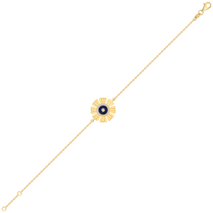 Farfasha Sunkiss Yellow Gold Bracelet with Lapis Lazuli and Diamond