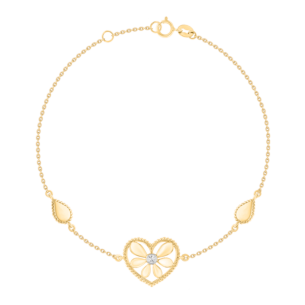 Farfasha Frou Frou Diamond Heart Bracelet