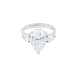 GAIA PEAR 6ct. DIAMOND RING IN 18K WHITE  GOLD