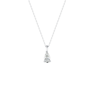 Gaia Brilliant Diamond Pendant-Chain in 18k White Gold