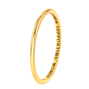 Giulia Stackable 18K Yellow Gold Ring Size 12