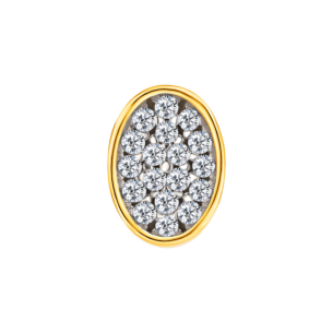 Giulia Oval Lab Grown Diamond Earrings in 18K Yellow Gold 