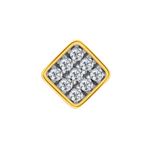 Giulia Rhombus Lab Grown Diamond Stud Earrings in 18K Yellow Gold 