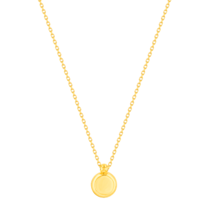 Giulia Round Lab Grown Diamond Necklace in 18K Yellow Gold 