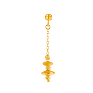 Harmony Rhythm Earrings in 22k Yellow Gold