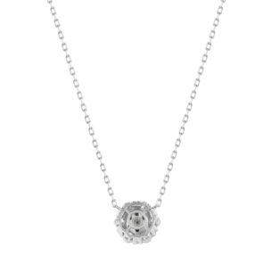 H2H  Necklace  in 18K White  Gold Studded  with Diamonds