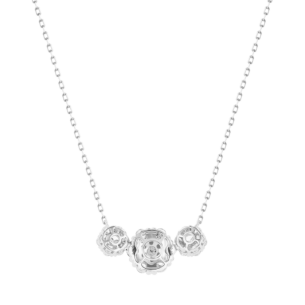 H2H Necklace in 18K White Gold  studded with diamonds