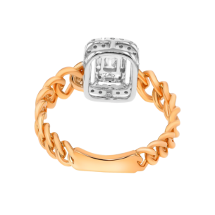 Havana Miami Ring In 18K Rose Gold And Studded With Diamond
