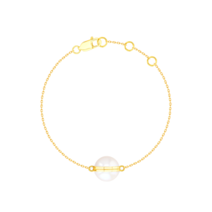 Kiku Glow Sphere Bracelet In 18K Yellow Gold With Moonstone
