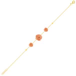 LaNature Rose 18k Yellow and Rose Gold Bracelet