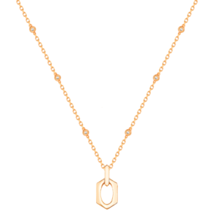 Links 18K Rose Gold Necklace With Diamonds