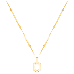 Links 18K Yellow Gold Necklace With Diamonds