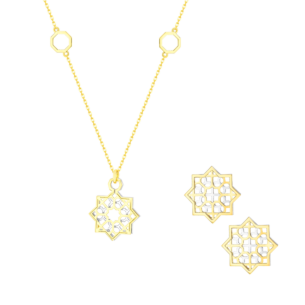 Al Qasr Earrings & Necklace Set