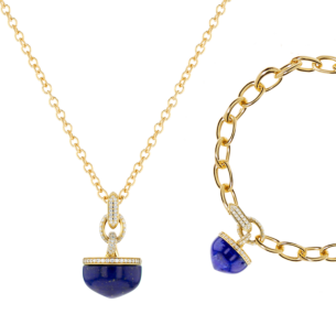 Dome Necklace and Bracelet Set