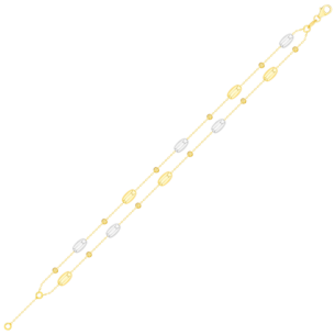 Moda Oval Bracelet in 18K Gold