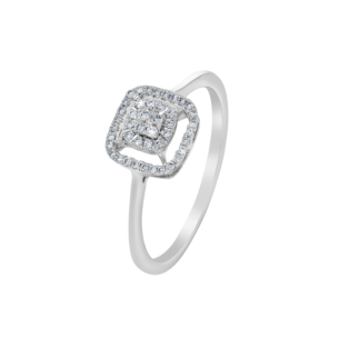 OneSixEight Cushion Diamond Ring 18K White Gold