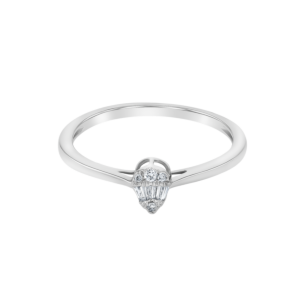 OneSixEight Pear Diamond Ring 18K White Gold