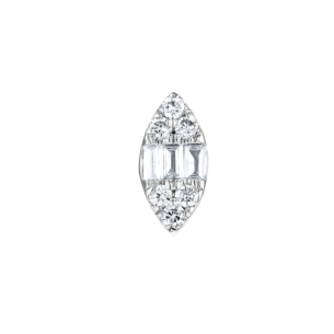 OneSixEight Marquise Diamond Stud Earring 18K White Gold