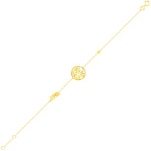 Paradise Light Weight Bracelet In 18K Yellow Gold