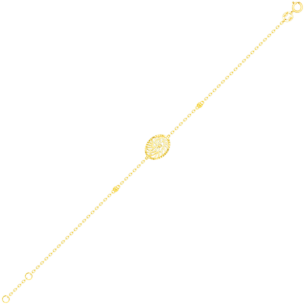 Paradise Light Weight Bracelet In 18K Yellow Gold