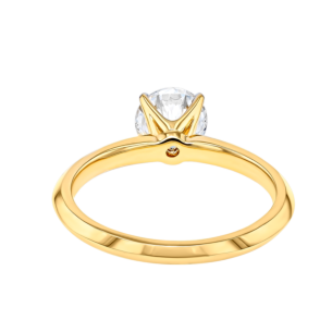 Gaia Solitaire 0.7 Carat Engagement Diamond Ring 18K Yellow Gold 